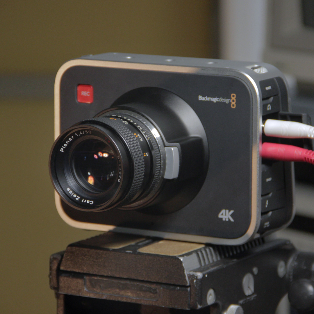 Blackmagic Design Production Camera 4K on Manfrotto Bogen 3066 Model 116 fluid head